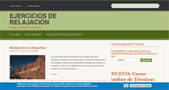 Desktop Screenshot of ejerciciosderelajacion.com