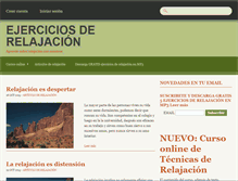 Tablet Screenshot of ejerciciosderelajacion.com